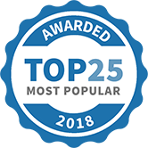 Top 25 Most Popular Accounting & Tax Services badge for 2018